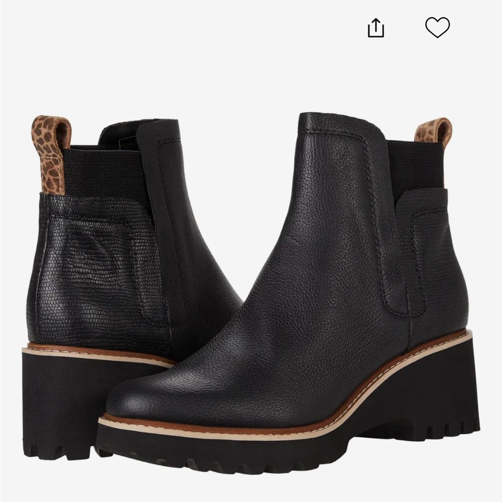 Dolce Vita Huey H2O Black Leather Boots